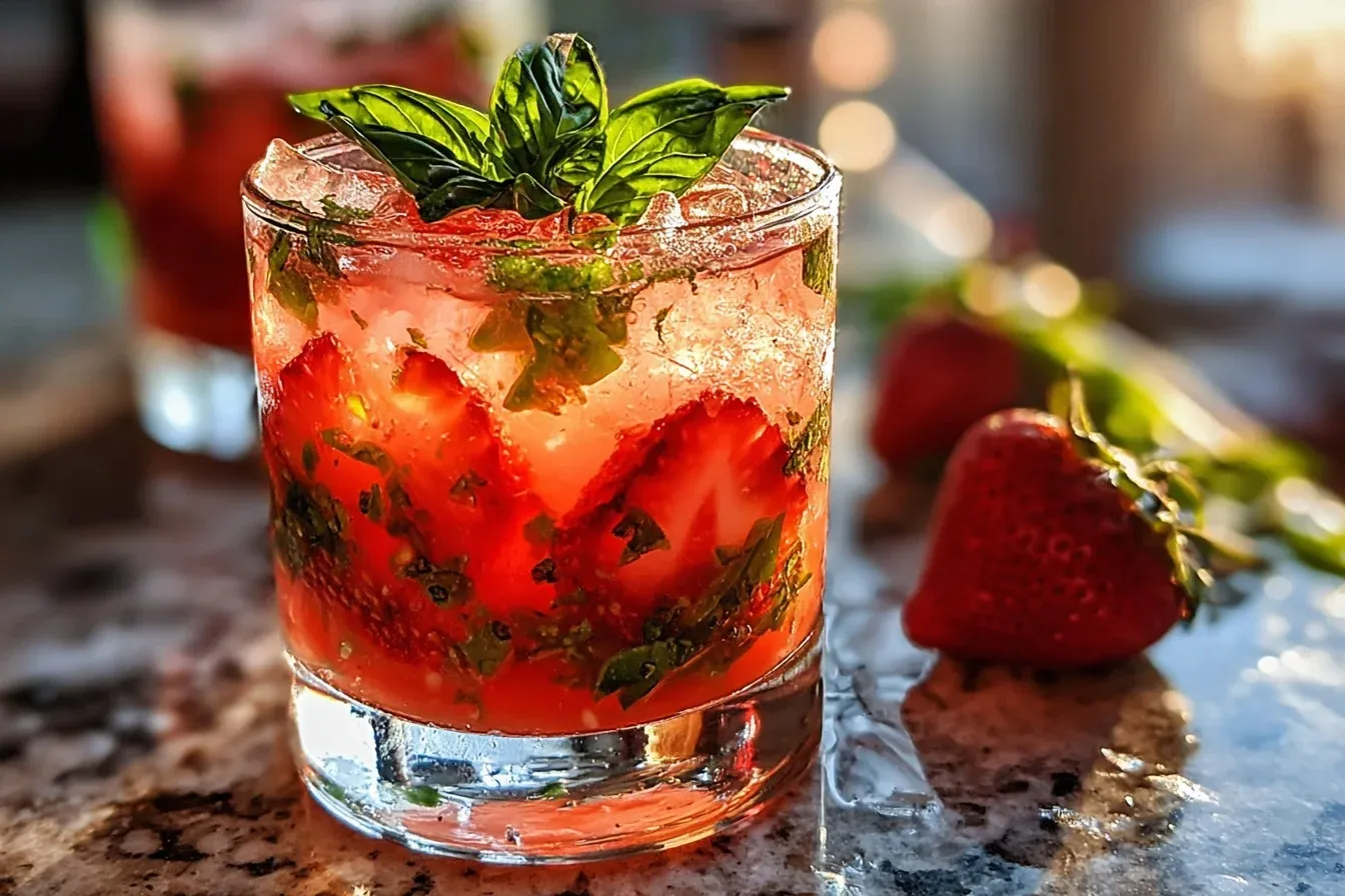 refreshing strawberry basil smash: 8 Amazing Homemade Ideas
