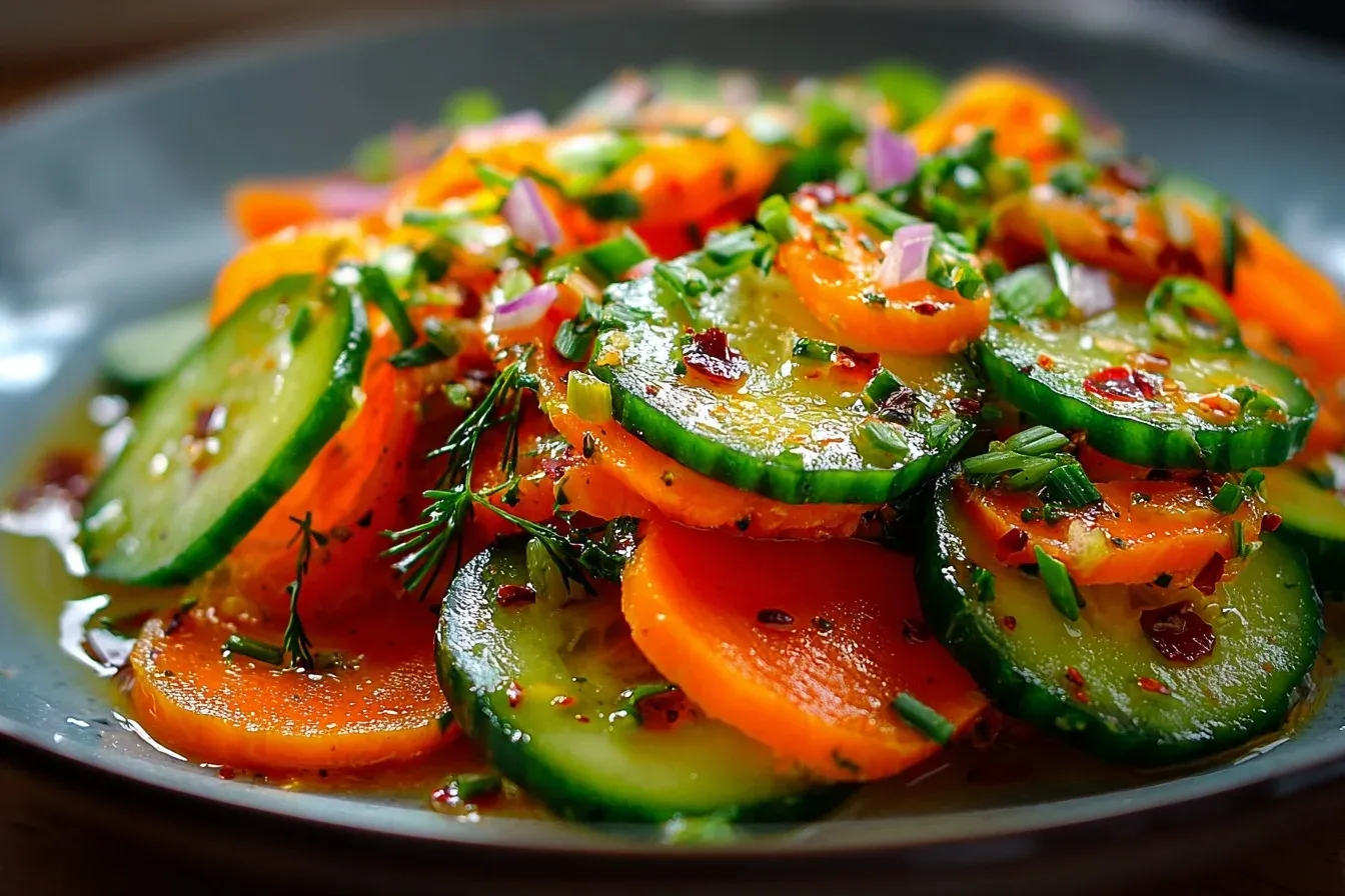 spicy cucumber carrot salad: 10 Easy & Delicious Recipes 1 spicy cucumber carrot salad: 10 Easy & Delicious Recipes